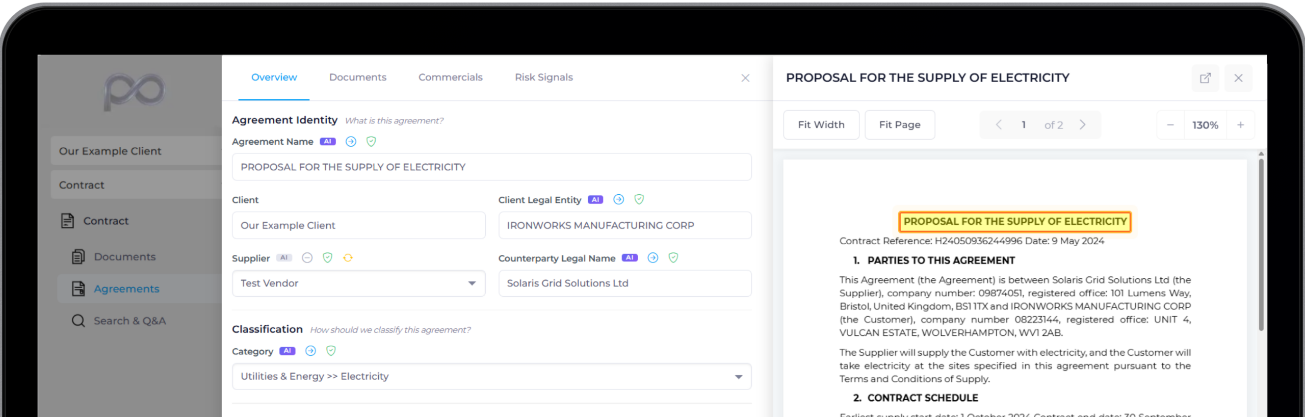 Ai contract insights